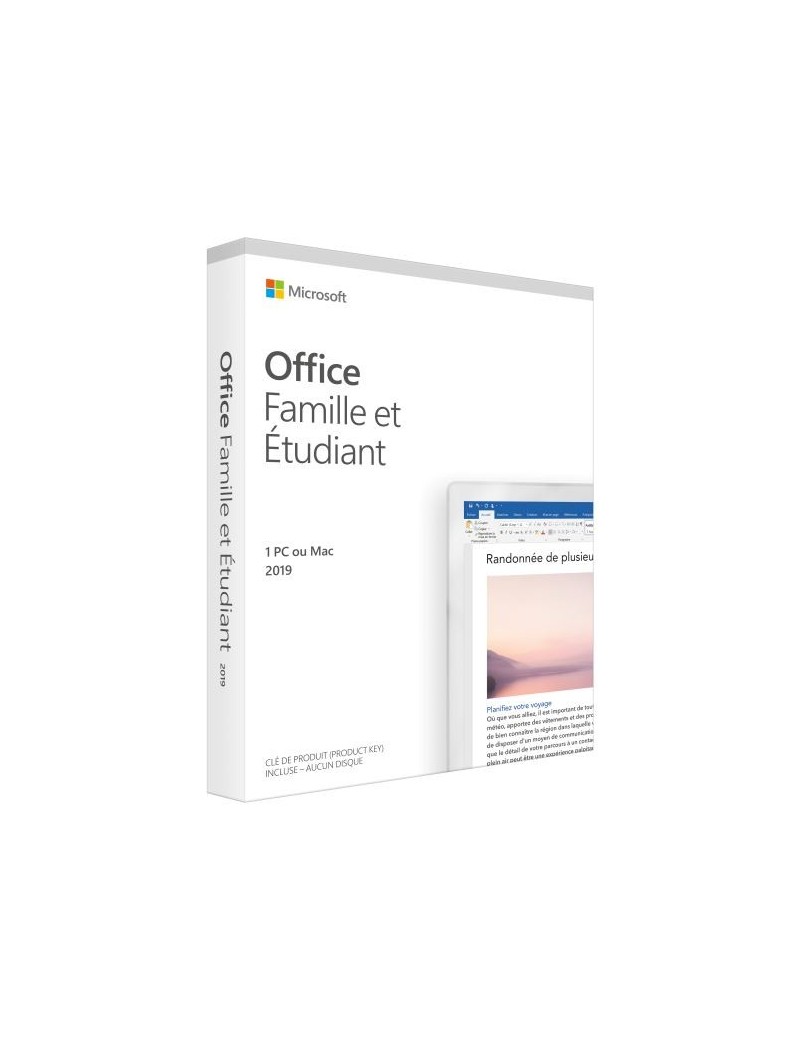 Office 2019 Home And Student For win Édition boîte Licence